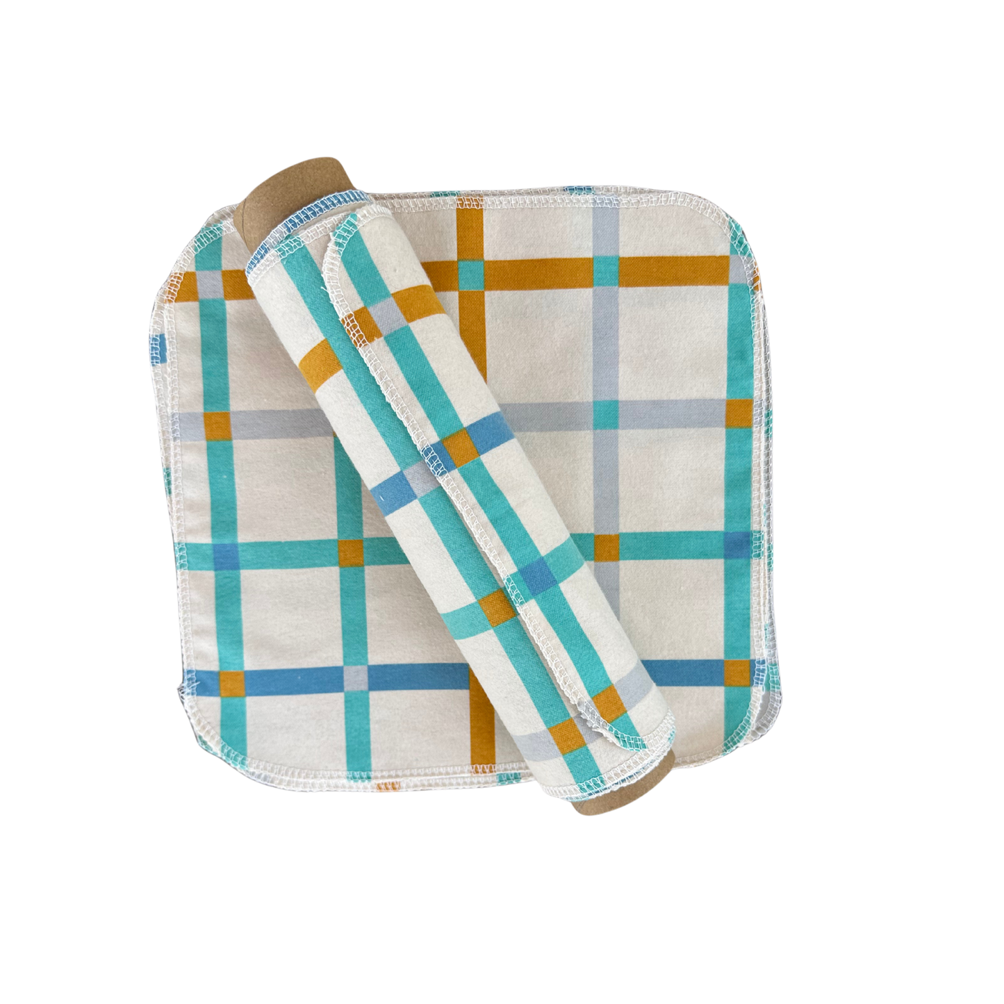 Reusable Non Paper Towels - Spring Plaid