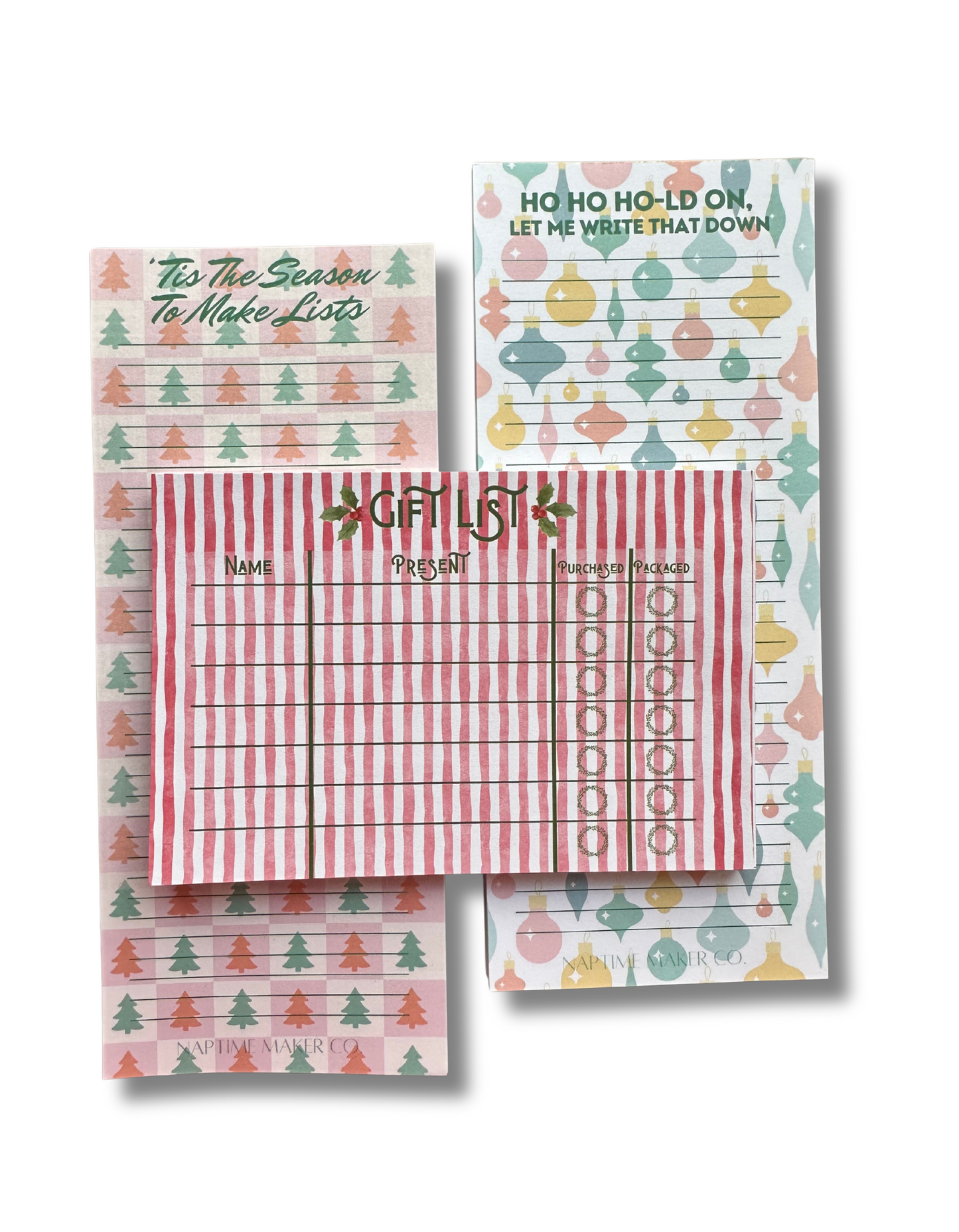 'Tis The Season To Make Lists Notepad