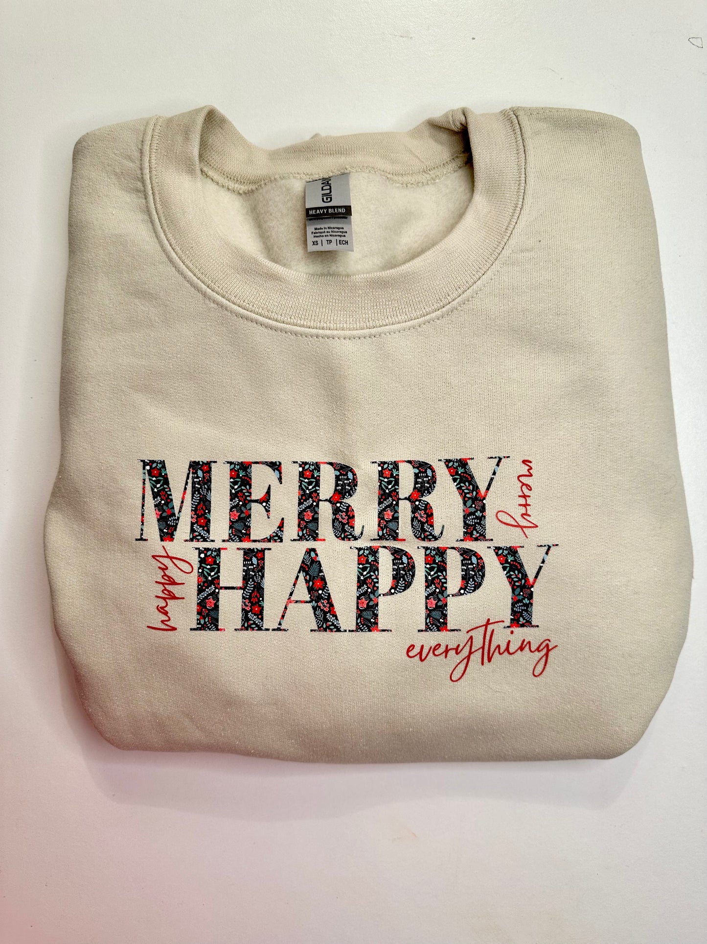 Merry Happy Everything Sweatshirt