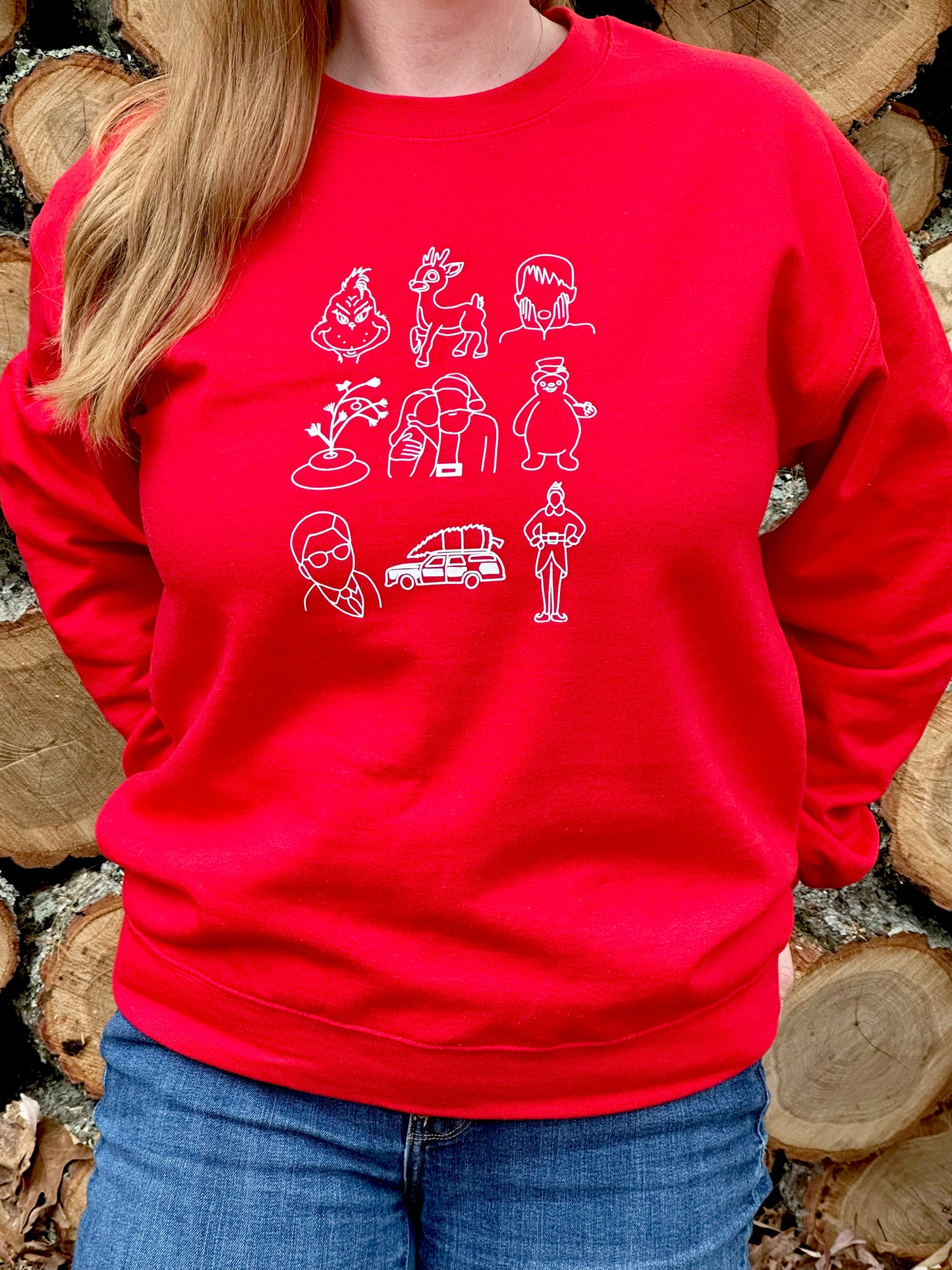 Classic Christmas Movie Characters Sweatshirt