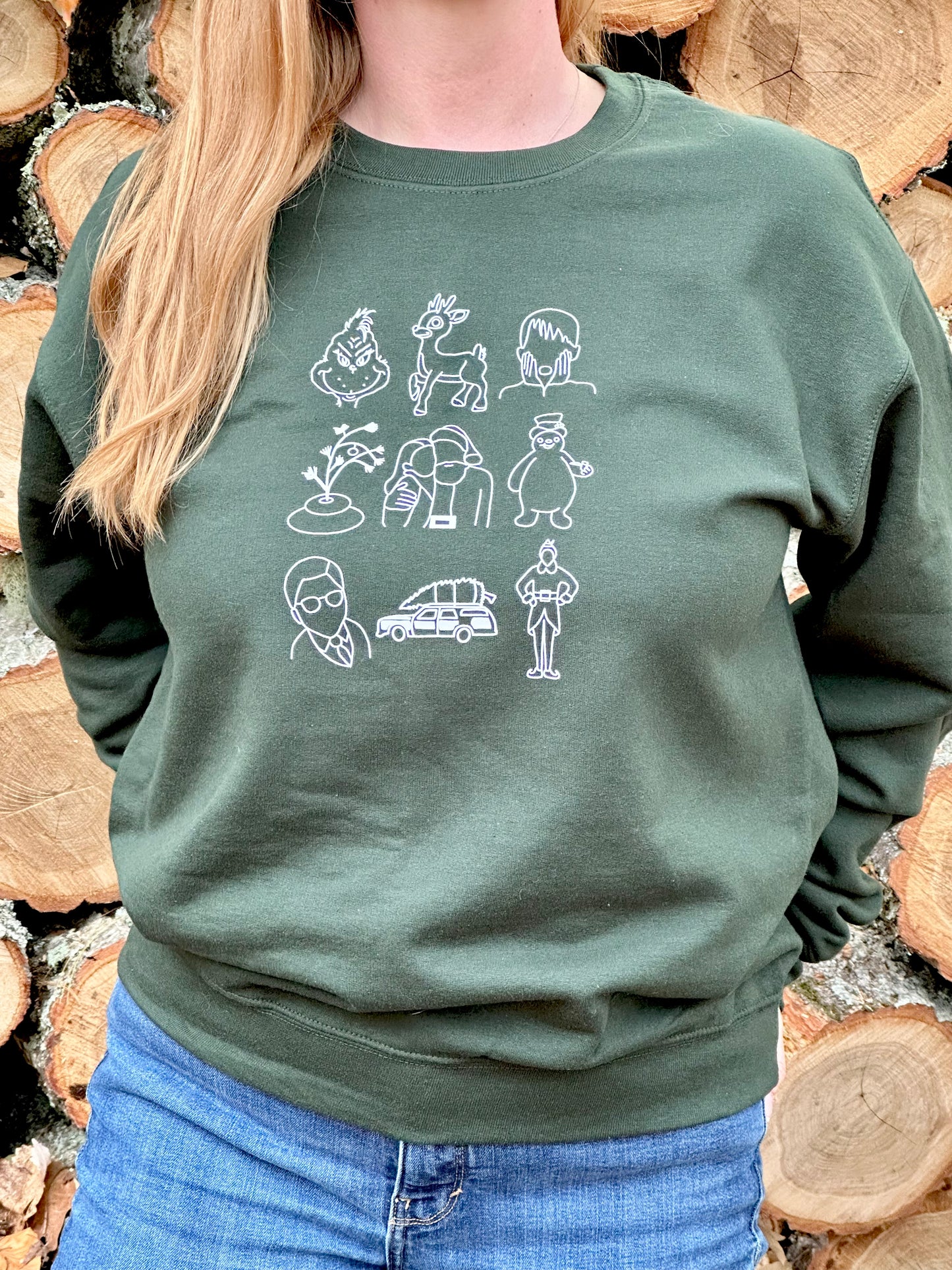 Classic Christmas Movie Characters Sweatshirt